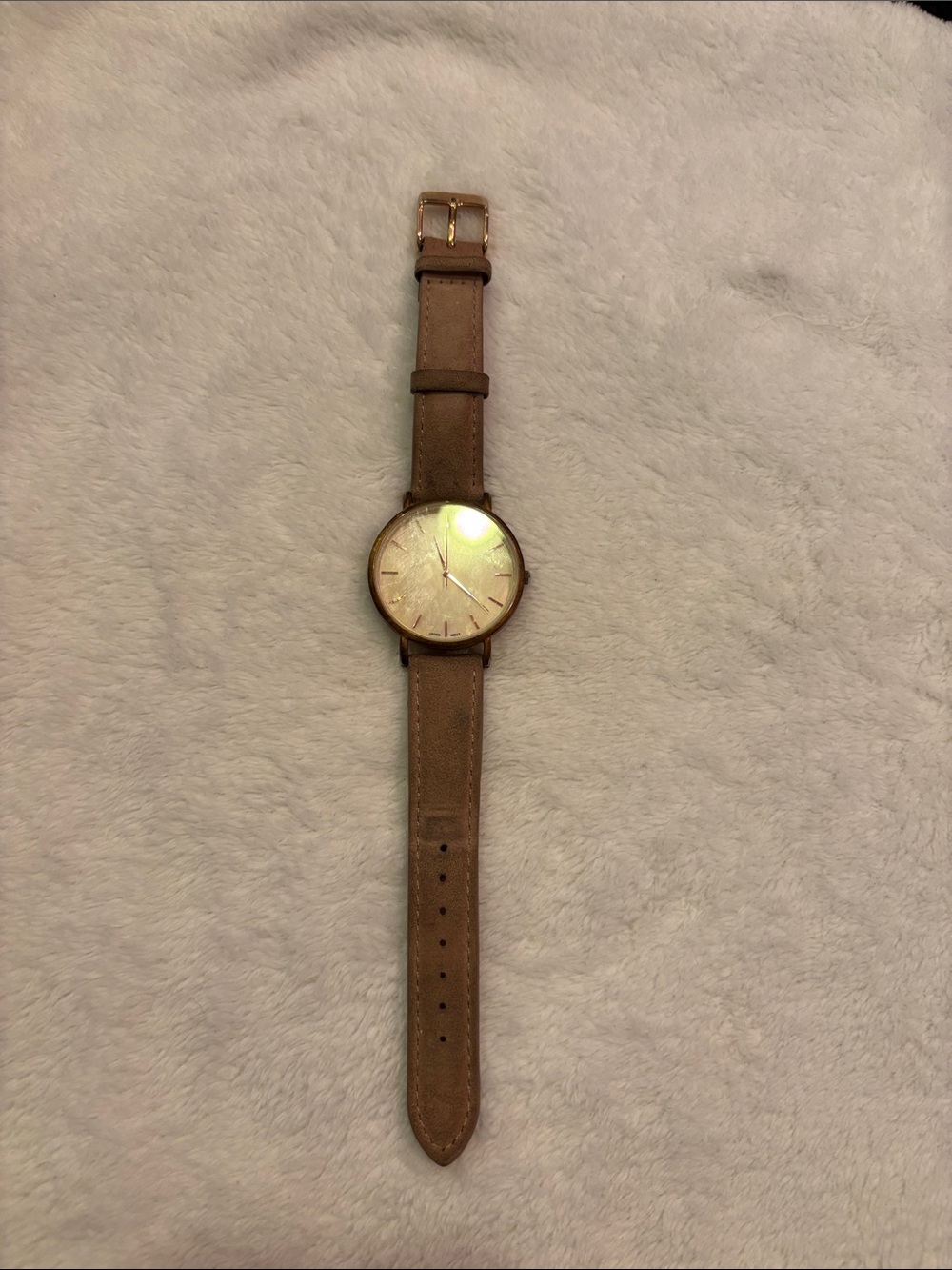 QRTZ Brown Leather Strap Watch No.10133
